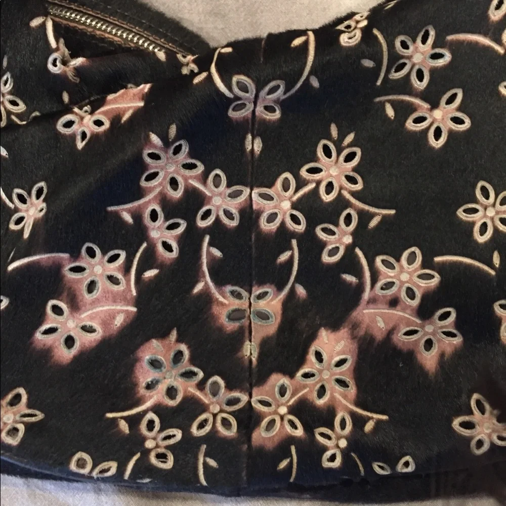 Vintage Hogan Brown Pony Hair Hobo Shoulder Bag